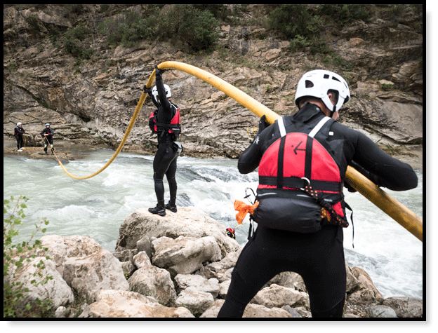 RESCATE EN AZUDES Y PRESAS